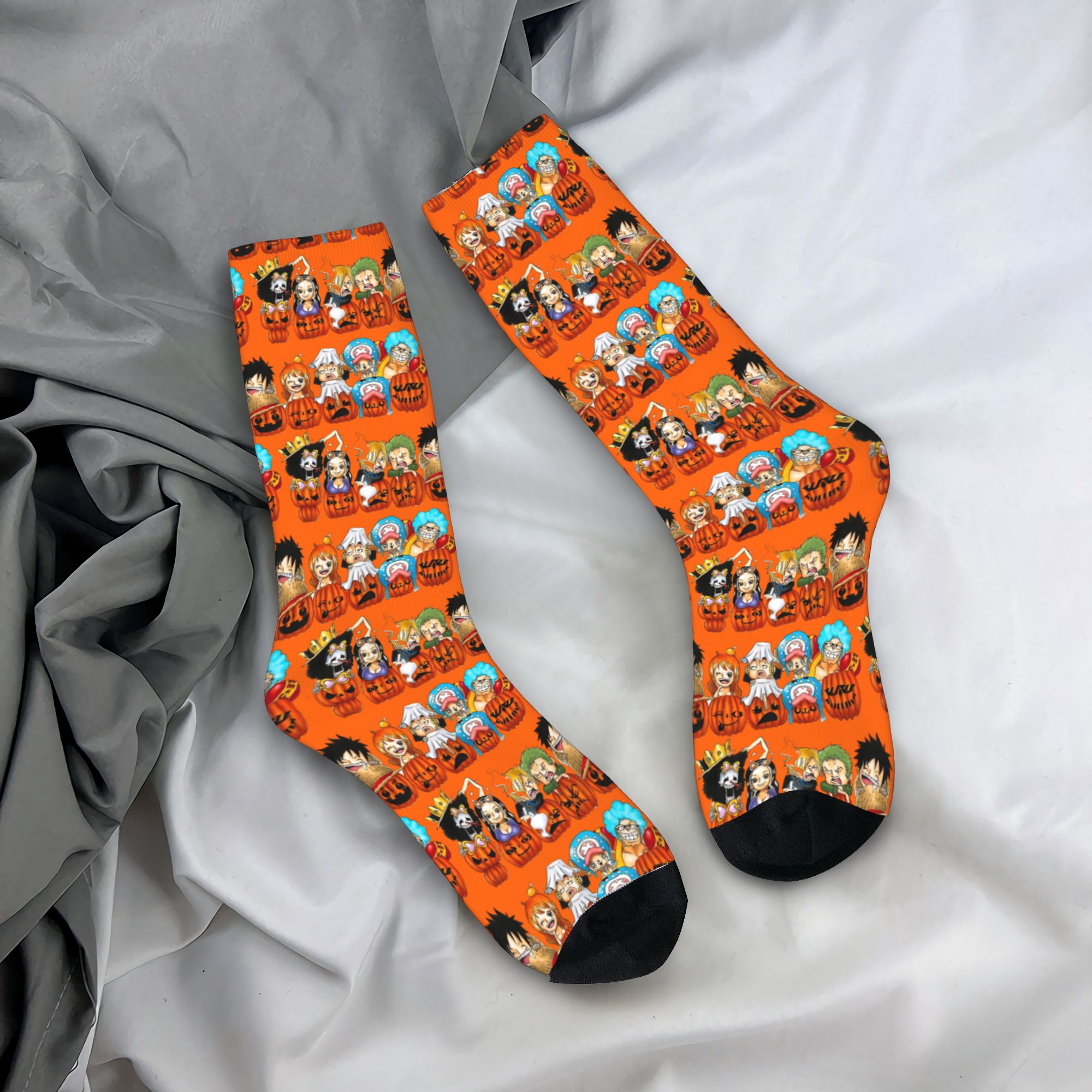 Men Accessories All - o-One-Piece-e, calcetines de Halloween con motivos