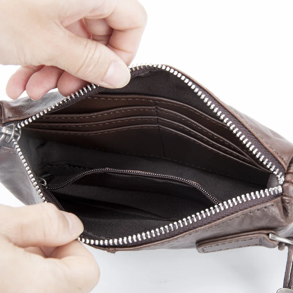 Bolso de mano de piel de vaca  - Travel Organizer Men reseña y precio