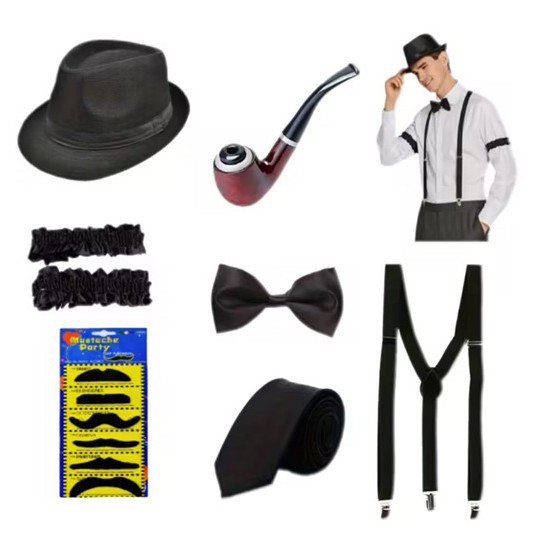 Disfraz de gangster estilo Gat - Men'S Accessories In The 1920S reseña y precio