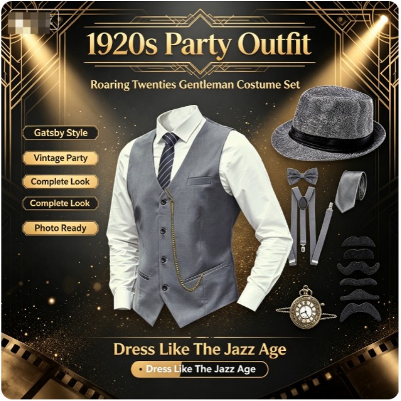 Conjunto de Accesorios de Gang - Men'S Accessories In The 1920S reseña y precio