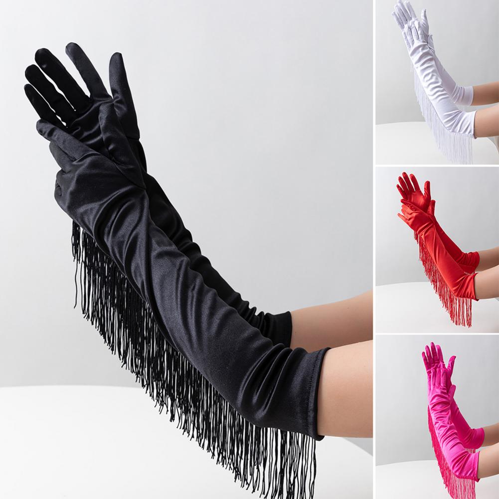 Guantes con flecos para mujer, - Men'S Accessories In The 1920S reseña y precio
