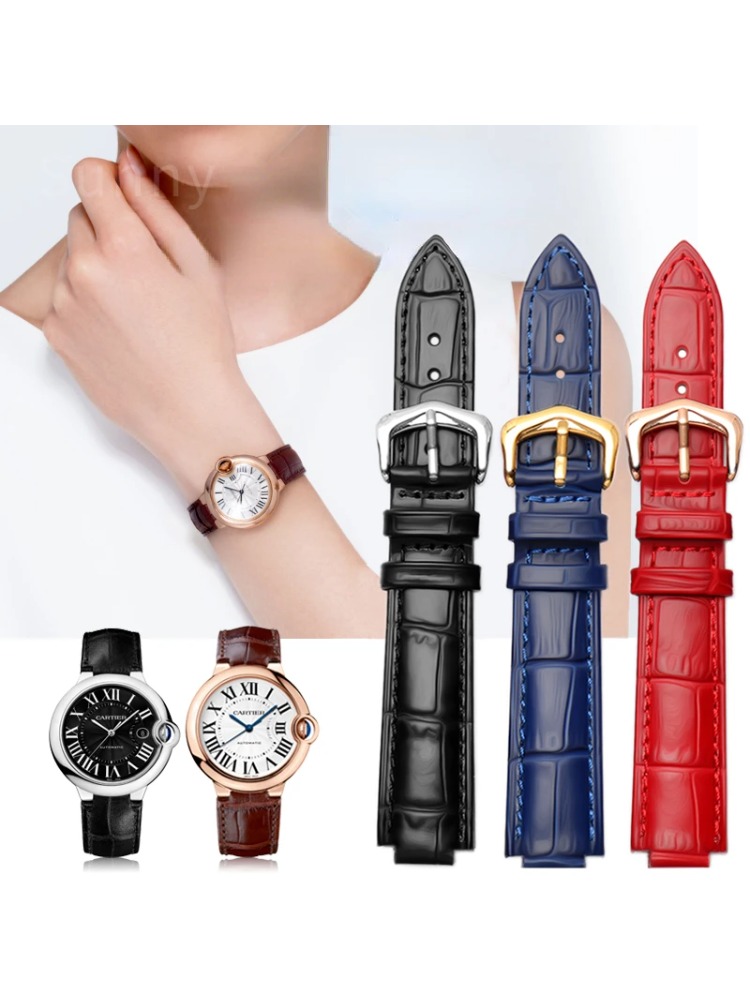 Correa de reloj de cuero genui - Men'S Accessories Cartier reseña y precio