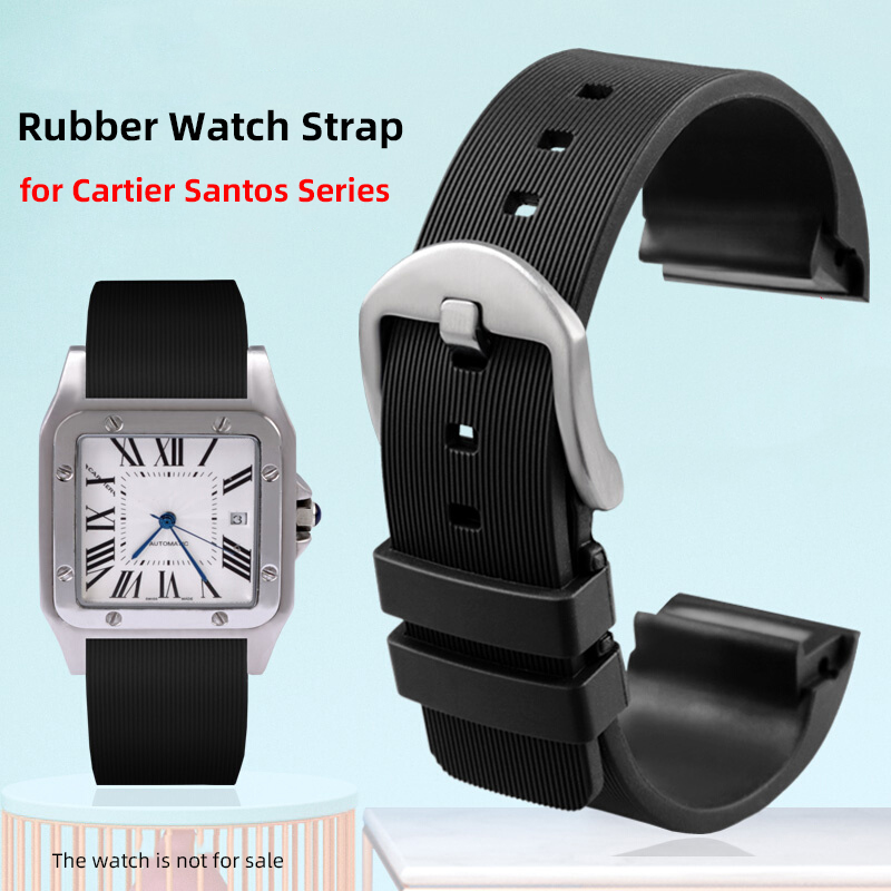 Correa de reloj de silicona su - Men'S Accessories Cartier reseña y precio