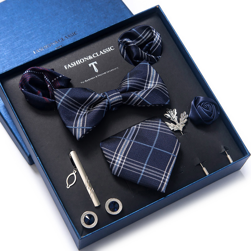 Conjunto de gemelos de bolsill - Neck Tie Set Box reseña y precio