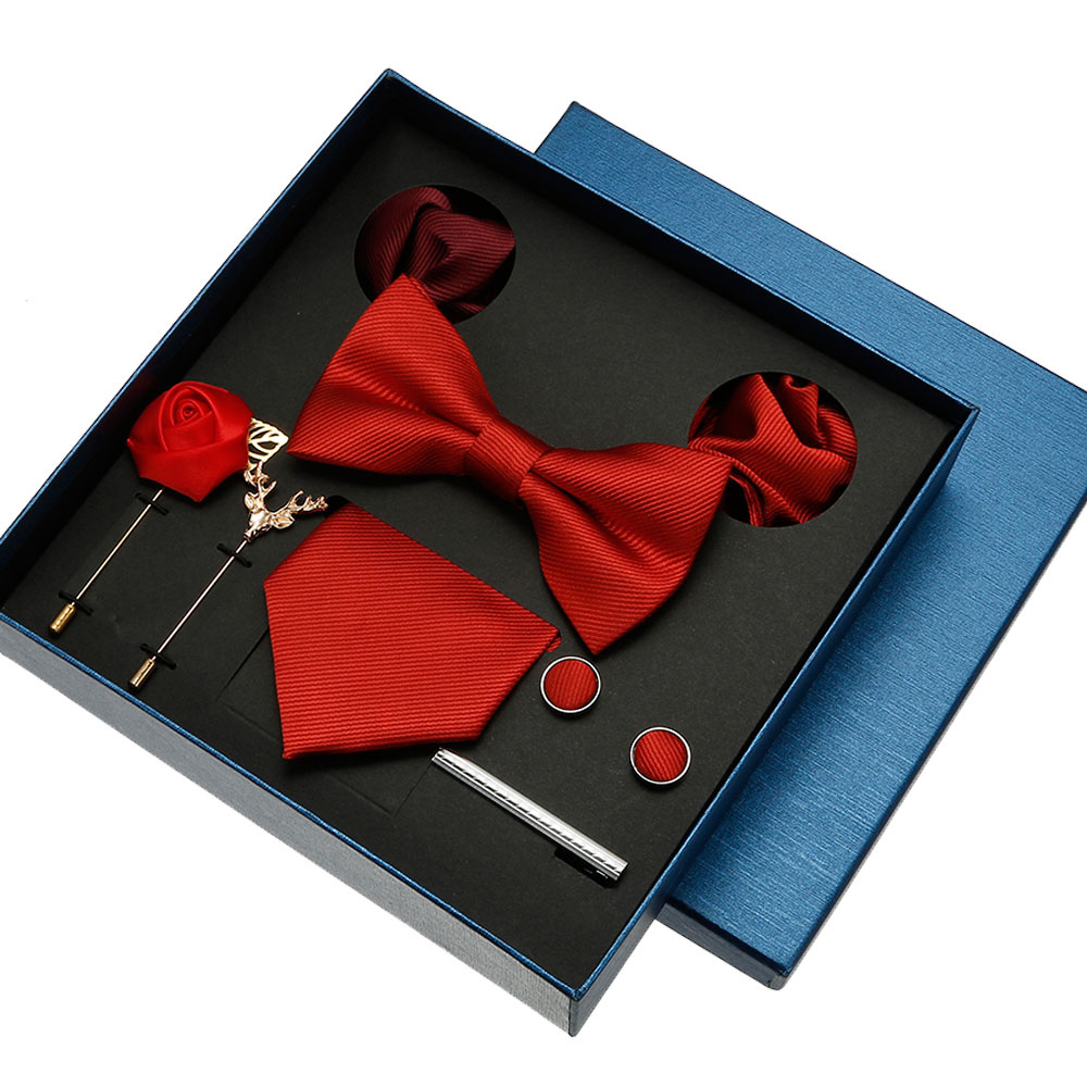 Conjunto de Corbata Lisa para  - Neck Tie Set Box reseña y precio